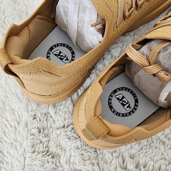 NEW APL Athletic Propulsions Lab Men's Techloom Breeze Tan Sneakers - Picture 12 of 16